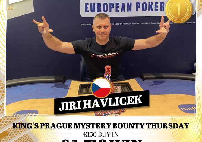 Hilton: Z jednoho blindu až na vrchol, Jiří Havlíček vítězem Thursday Mystery Bounty