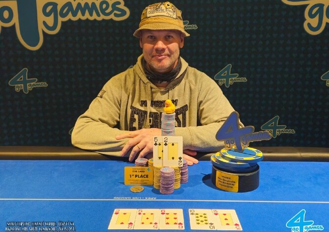 G4G Dražkovice: V dopláceném turnaji Go4games Poker Championship kraloval Roman Kmínek