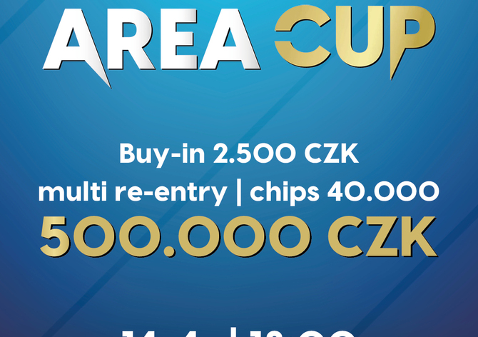 Rebuy Stars Plzeň Area: V pondělí další vydání Area Cupu 500K GTD