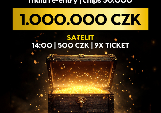 Rebuy Stars Plzeň Area: V pondělí na Borech milionové Mystery Bounty!