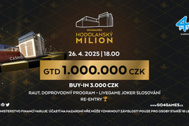 G4G Hodolany/Dražkovice: O víkendu v Olomouci Hodolanský Milion, v Pardubicích Saturday Special 300K