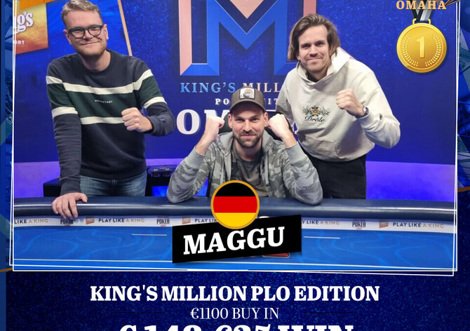 King&#039;s: Lukáš Záškodný končí ve finále King&#039;s Million PLO těsně pod stupni vítězů