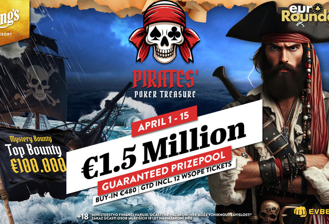 King&#039;s: Na Rozvadově pokračuje Pirátský festival s Main Eventem €1,5M GTD!