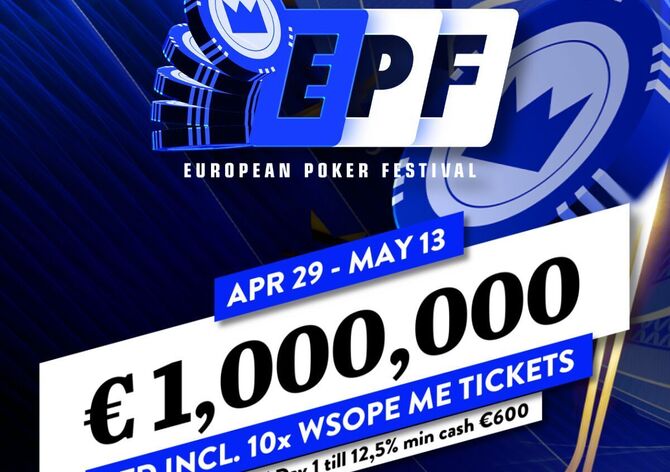 King&#039;s: Na Rozvadově začíná v úterý dvoutýdenní European Poker Festival s Main Eventem €1M GTD!