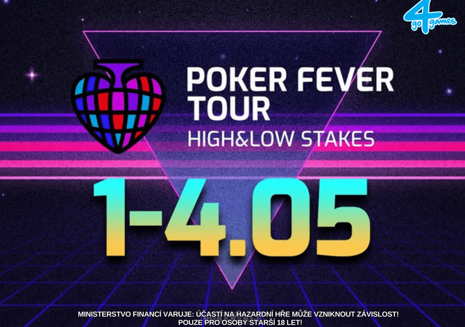 G4G Hodolany: Od čtvrtka v Olomouci Poker Fever Tour High&Low Stakes s garancí téměř 2,4M!