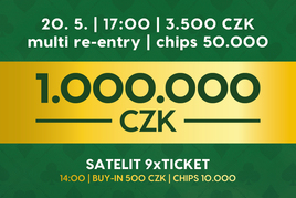Rebuy Stars Kladno: V úterý v kladenské Oaze 1Day1Million!