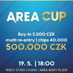 Rebuy Stars Plzeň: V pondělí další vydání Area Cupu 500K GTD
