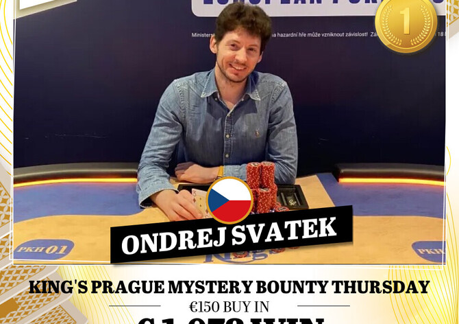Hilton: Ondřej Svatek opanoval Thursday Mystery Bounty event
