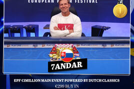 EPF: Slovák &quot;7andar&quot; šampionem milionového eventu, Michal Schuh po cooleru šestý!