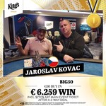 Hilton: Jaroslav Kováč vyhrál po heads-up dealu Big50 event