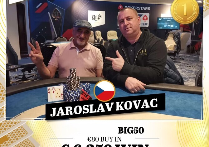 Hilton: Jaroslav Kováč vyhrál po heads-up dealu Big50 event