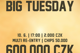 Rebuy Stars Kladno: V úterý na Kladně event Big Tuesday s garancí 600.000 Kč