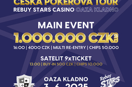 Rebuy Stars Kladno: V úterý proběhne jednodenní ČéPéTéčko v Oaze 