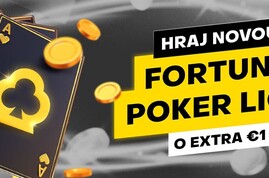 Fortuna Poker Liga: Hraj o trofej a €1.000 navíc!