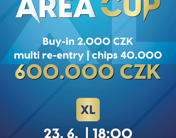 XL Area Cup: V pondělí v Plzni za 2.000 Kč minimálně o 600.000 Kč!