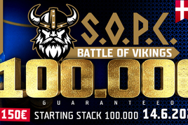 V Banco Bratislava startuje S.O.P.C. Battle of Vikings: V sobotu masivní jednodeňák €100K GTD!
