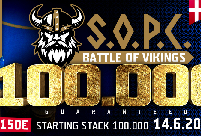 V Banco Bratislava startuje S.O.P.C. Battle of Vikings: V sobotu masivní jednodeňák €100K GTD!