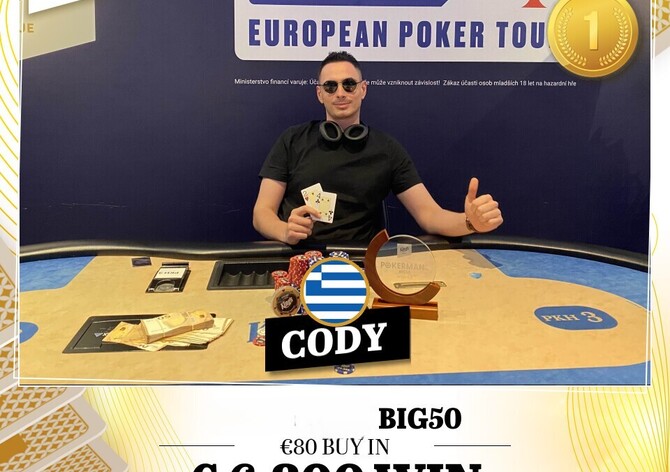 Hilton: Adam Černý runner-upem Big50 eventu, titul pro Řecko