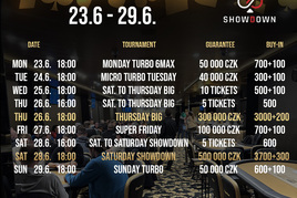 Showdown: Turnajový týden více než o 1.000.000 Kč!