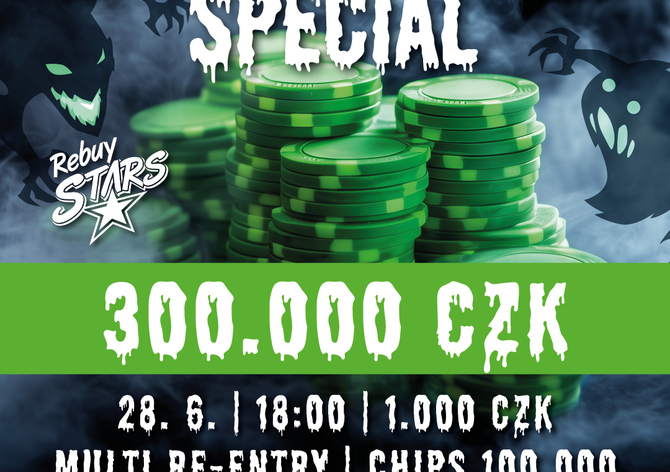 Rebuy Stars Plzeň Area: V sobotu v Plzni Monsterstack Special s garancí 300K