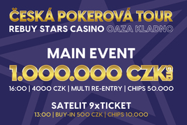 Rebuy Stars Kladno: V úterý proběhne jednodenní ČéPéTéčko v Oaze 