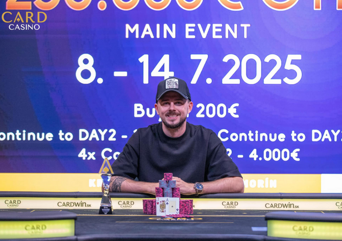 Card Royal: Vlček mezi nejlepšími v Mainu, High Roller ovládl Gabzdil
