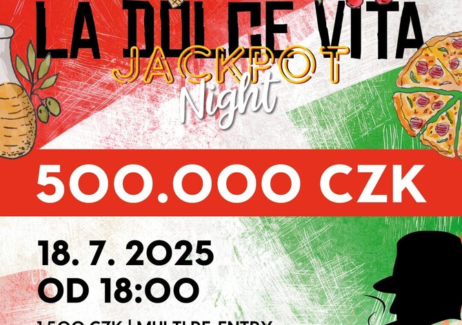 Rebuy Stars Kladno: Pátek v Oaze bude v italském stylu a hrát se bude o 500.000 Kč!