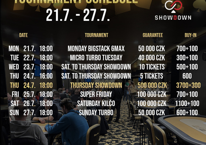 Showdown: Našlapaný týden! Ve čtvrtek znovu o půl milionu!