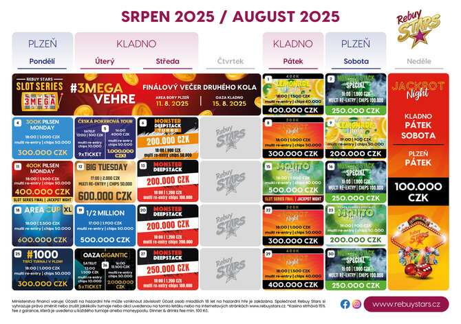 RS OAZA: V srpnu ČPT, Gigantic i další mohutné garance!