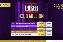 WSOPC Šamorín - Mini Main Event €300K GTD - den 1C chipleaduje Slovák Tibor Baláž