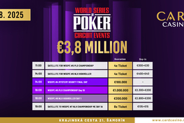 WSOPC Šamorín - PLO Championship €1M GTD - den 1A na chipleadu Robert Cowen