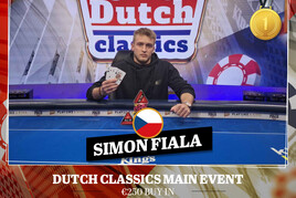 King&#039;s: Šimon Fiala se stal šampionem Dutch Classics Main Eventu