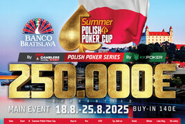 Banco Bratislava: Letní PPC s Main Eventem €250K GTD jen za €140 klepe na dveře!