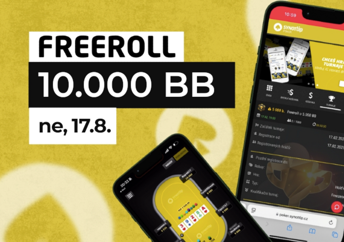 SynotTip: Nedělní freeroll o 10 tisíc a oslava osmých narozenin plná bonusů!