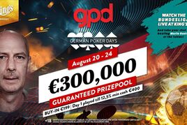 King&#039;s: Ve středu začíná na Rozvadově letní edice German Poker Days €300K GTD