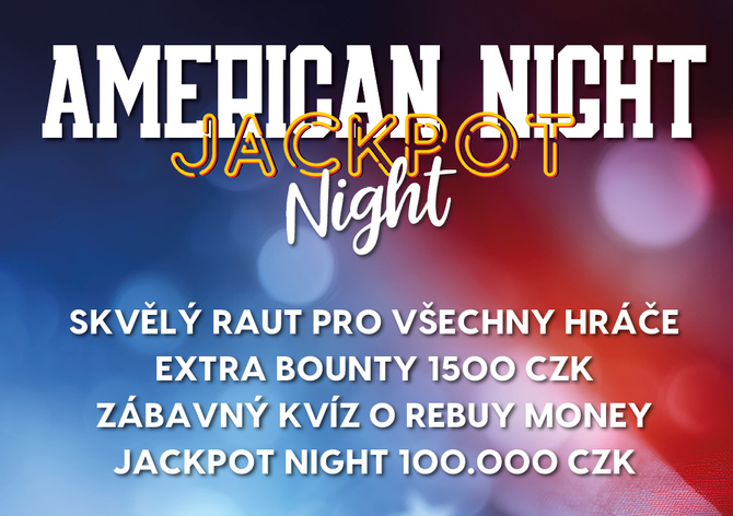 Rebuy Stars Kladno: American Night 500K GTD v pátek v Oaze