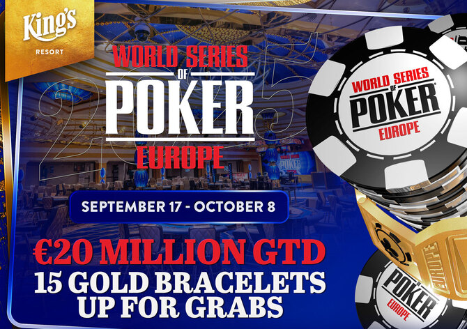 WSOPE už od příštího týdne! 15 náramků a €20 milionů na turnajových garancích!