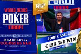 WSOPE: Náramek z Colossusu pro Mexiko, Ivan Fedor osmý, Miroslav Matula jedenáctý