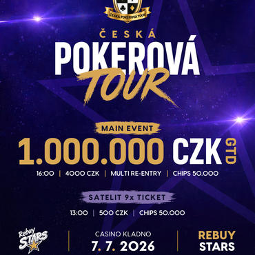 ČPT: V úterý na Kladně o milion, kvaldy v pondělí i v úterý o 24 vstupenek!