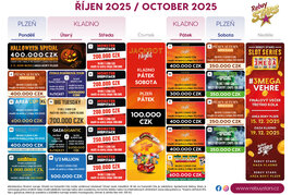 Rebuy Stars Kladno: V říjnu v Oaze, ČPT, Gigantic a Día De Los Muertos