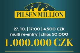 Rebuy Stars Plzeň Area: Pilsen Million v pondělí v Rebuy Stars Area Bory!