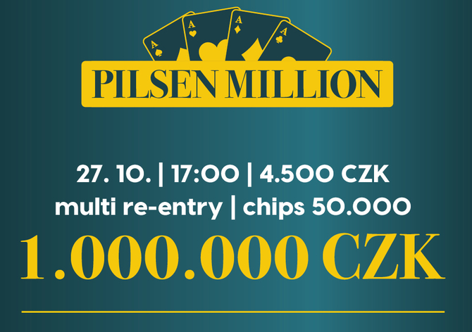Rebuy Stars Plzeň Area: Pilsen Million v pondělí v Rebuy Stars Area Bory!