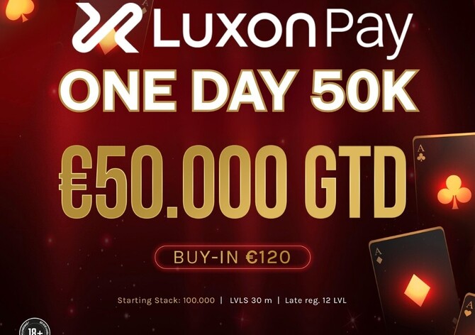 Card Casino Šamorín: Highlightem tohoto týdne je sobotní Luxon Pay One Day 50K
