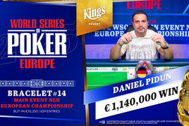 WSOPE Main Event: Daniel Pidun je evropským šampionem