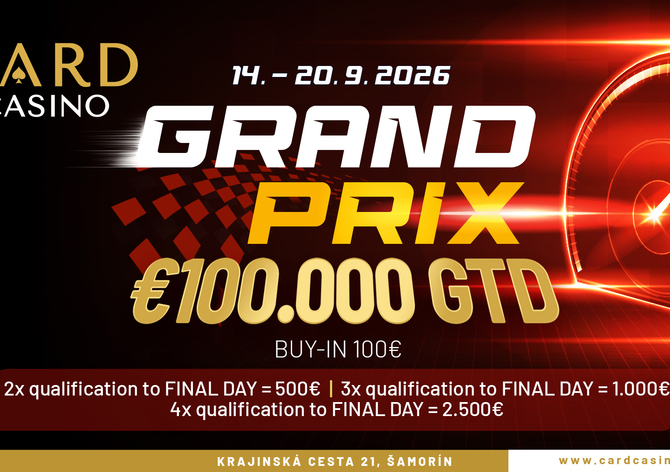 Card Casino Šamorín: Tento týden ve znamení Royal Main Eventu €250K GTD
