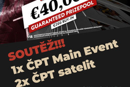 SOUTĚŽ: Vyhraj vstup do Main Eventu České Pokerové Tour!