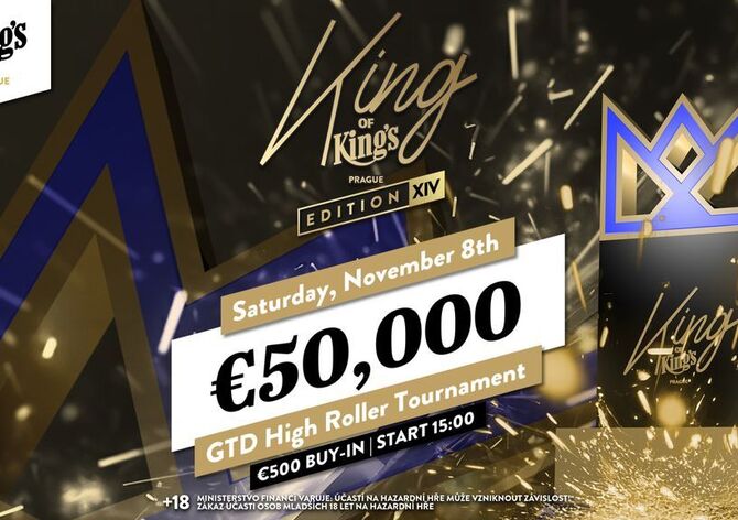 ŽIVĚ: King of King&#039;s Prague High Roller €50K GTD Ed.XIV