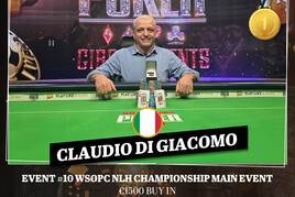 King&#039;s WSOPC: Main Event WSOPC vyhrál italský kat českých hráčů, Claudio Di Giacomo