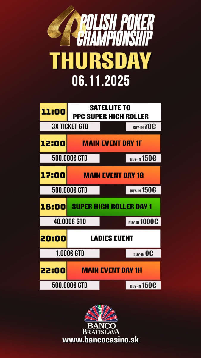 Thursday Schedule PPC Thursday Schedule PPC