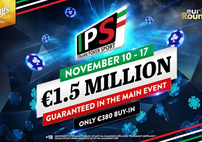 King&#039;s: V pondělí startuje na Rozvadově festival Italian Poker Sport s Main Eventem €1,5M GTD